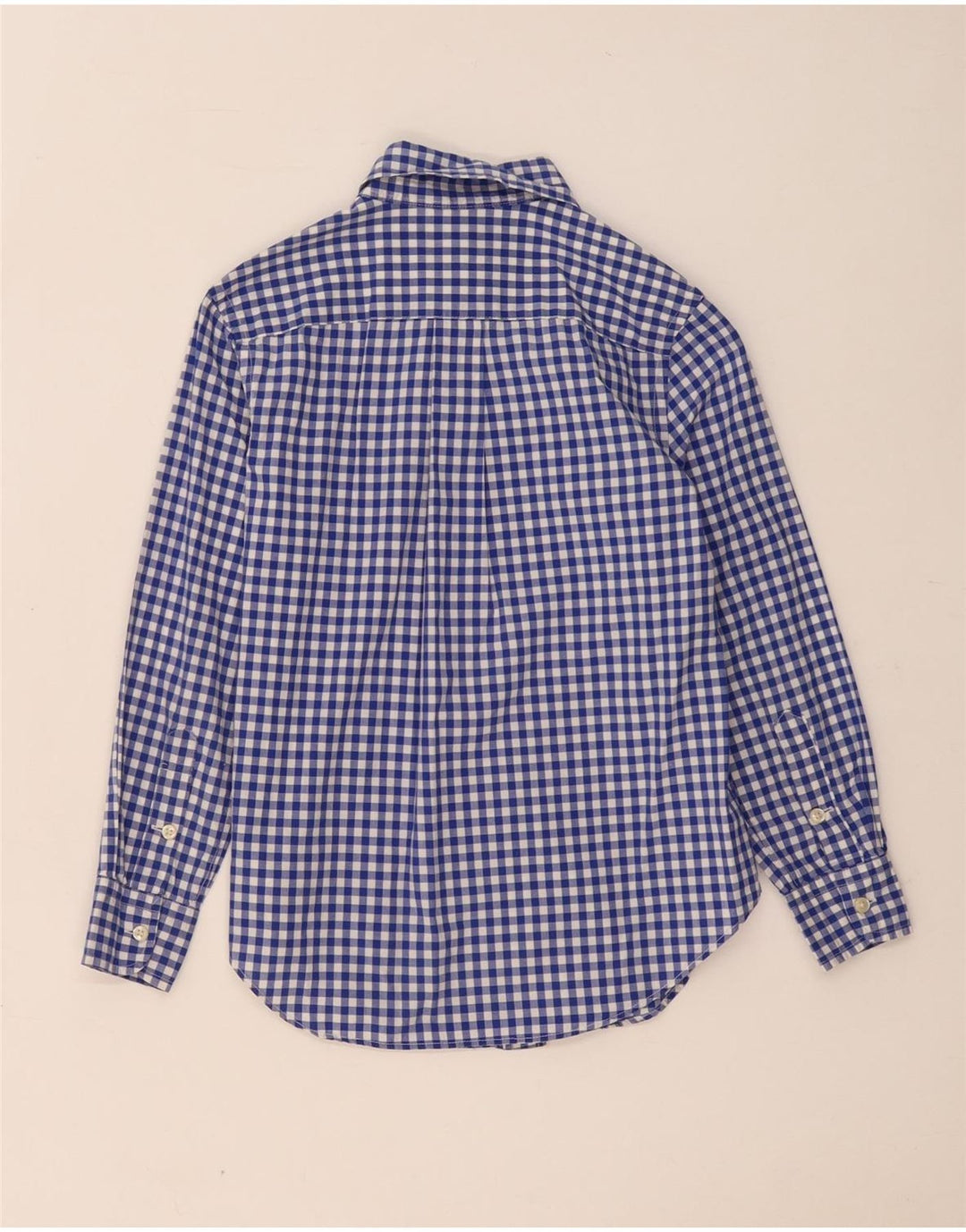 Ralph Lauren drengeskjorte 7-8 år lille blå Gingham bomuld