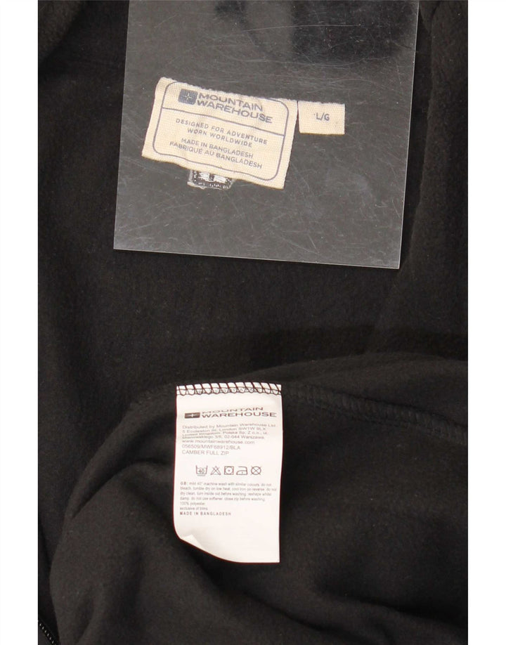 Mountain Warehouse Herre fleecejakke UK 40 Large Black Polyester