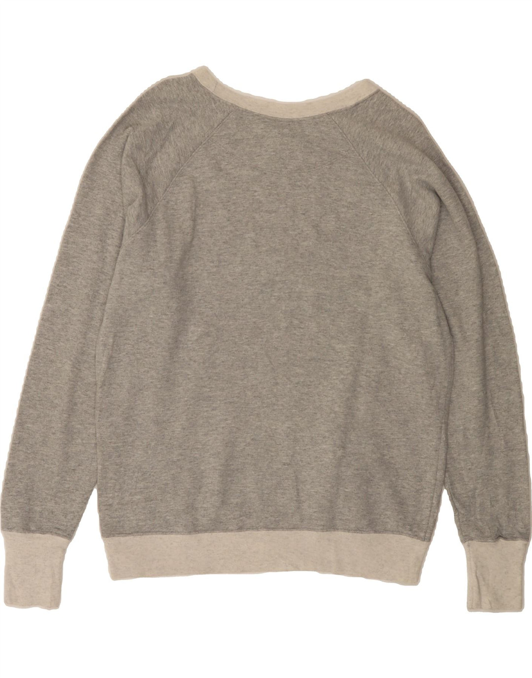 CHAMPION Womens Oversized Sweatshirt Jumper UK 16 Large Grey Colourblock Vintage Champion and Second-Hand Champion from Messina Hembry 