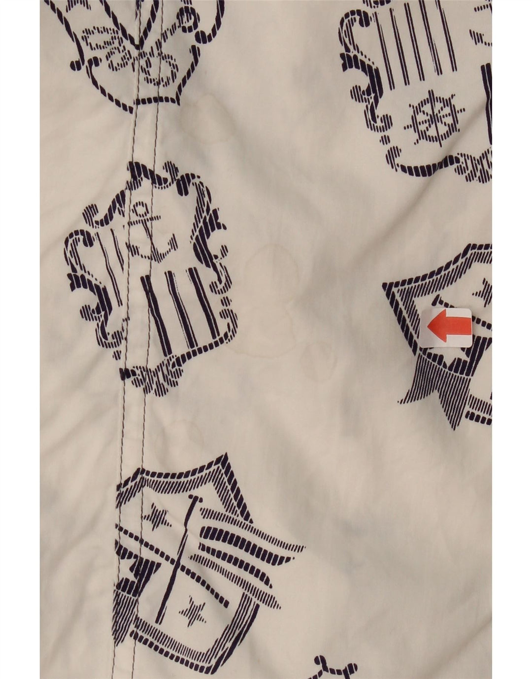VINTAGE Womens Abstract Pattern Pencil Skirt IT 44 Medium W26 White Vintage Vintage and Second-Hand Vintage from Messina Hembry 