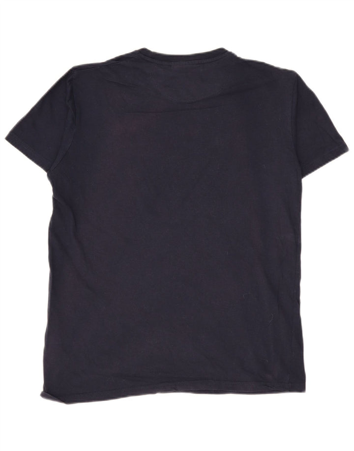 Pierre Cardin Herre T-shirt Top Medium Marineblå Bomuld