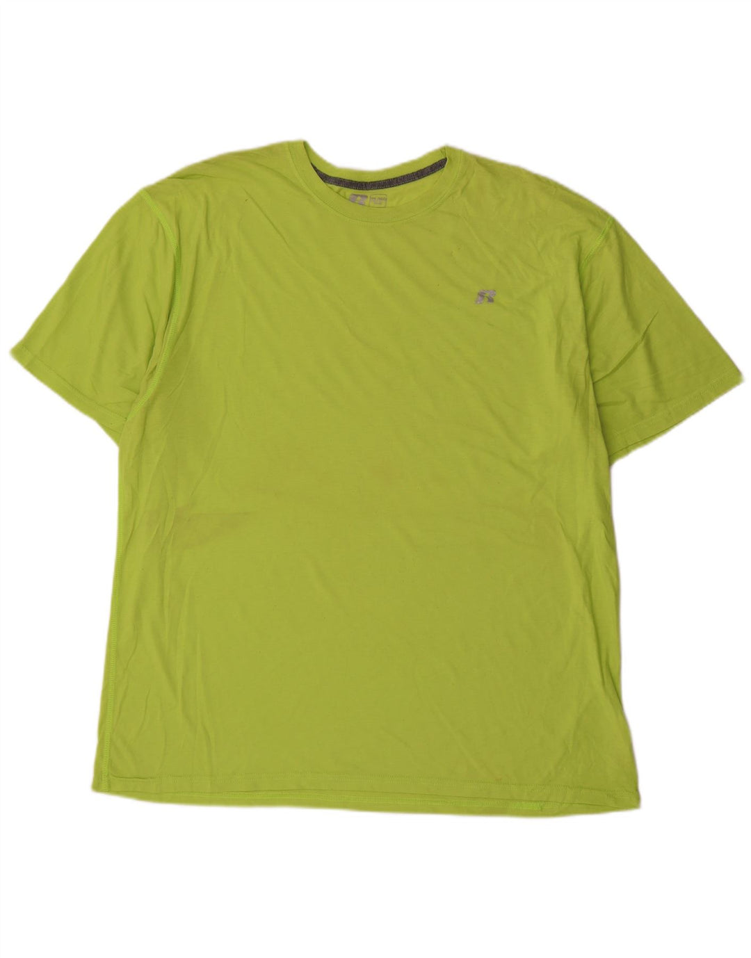 RUSSELL ATHLETIC Herre Dri-Power T-Shirt Top 2XL Grøn Polyester