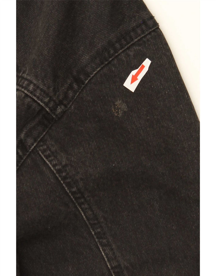 Zara Dame denimjakke UK 16 Stor Sort Bomuld