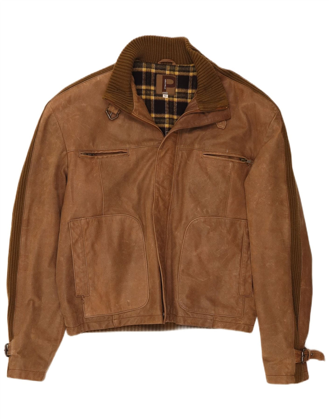 Conbipel Herre Læderjakke IT 56 2XL Brun