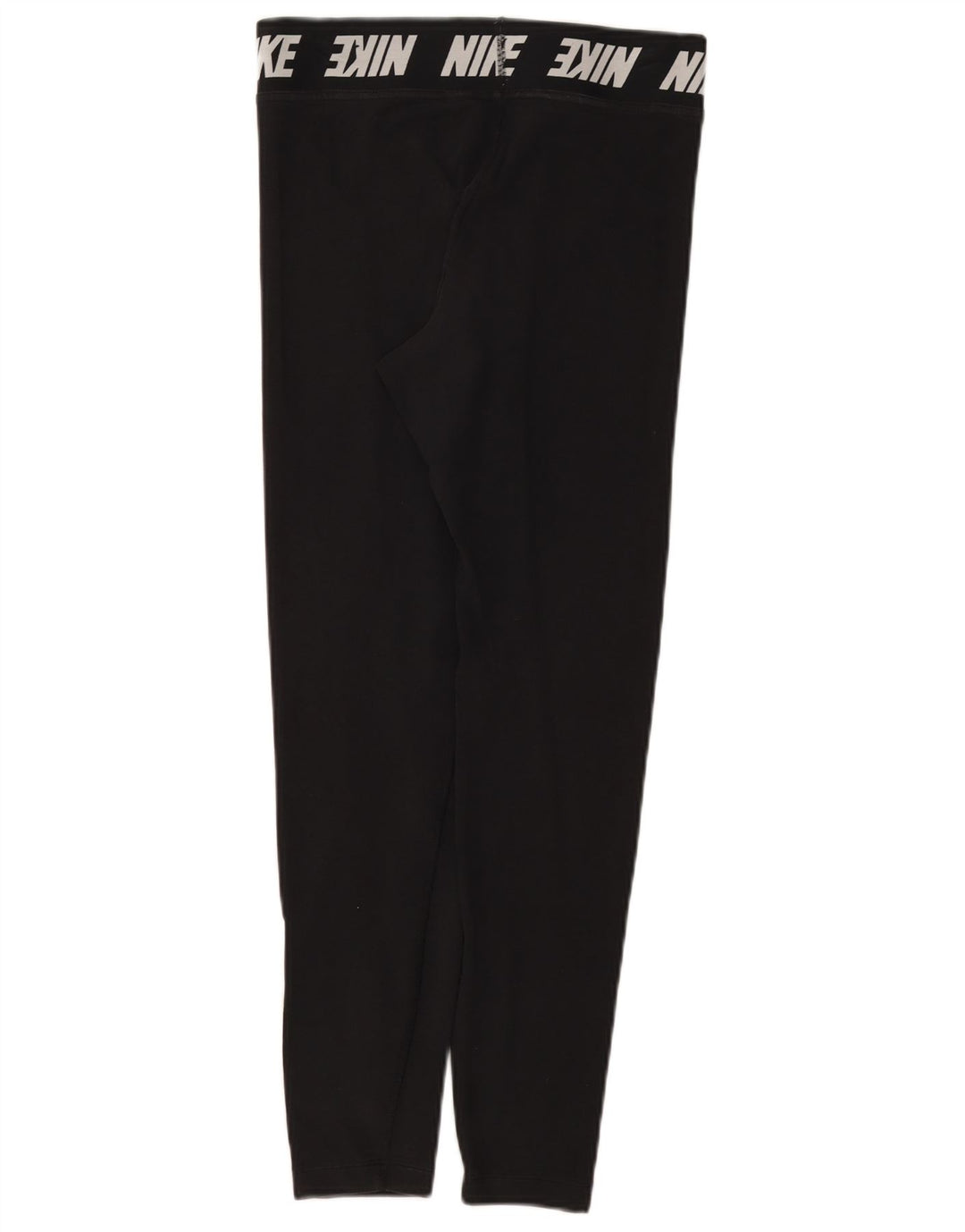 Nike Dame Grafiske Leggings UK 12 Medium Sort Bomuld