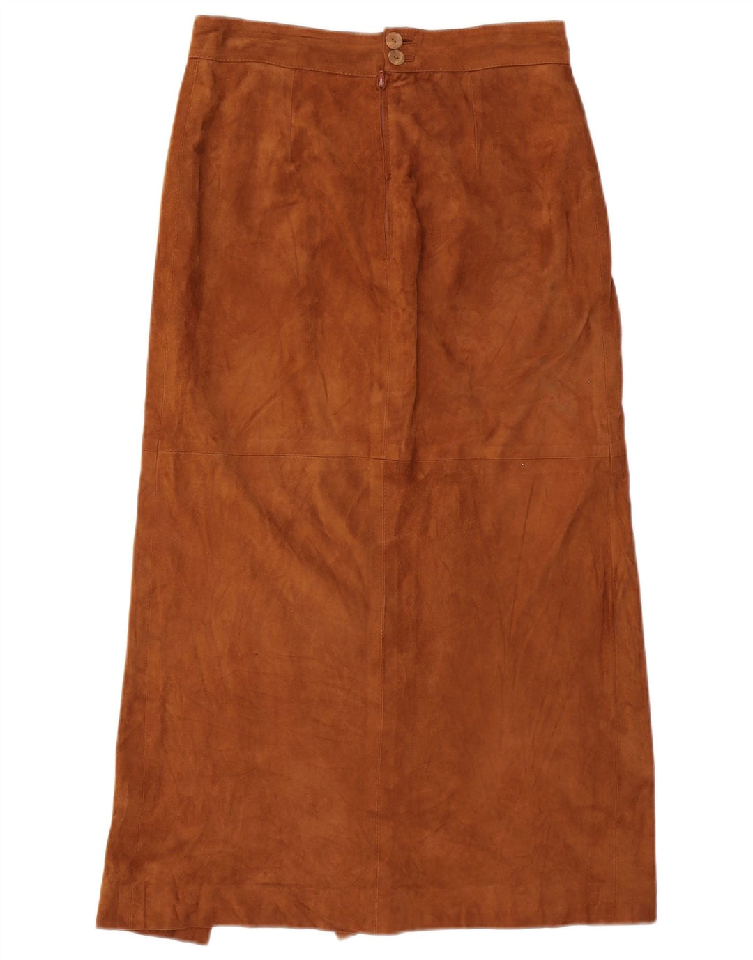 Vintage dame ruskind Maxi nederdel Medium W30 Brun