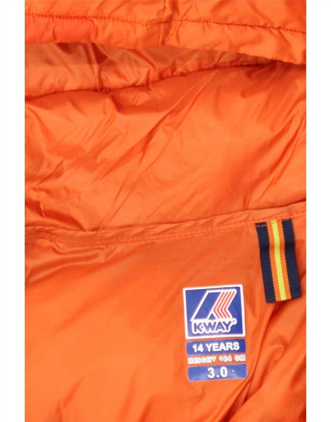 K-Way Boys Polstret Hættejakke 13-14 År Orange Polyester