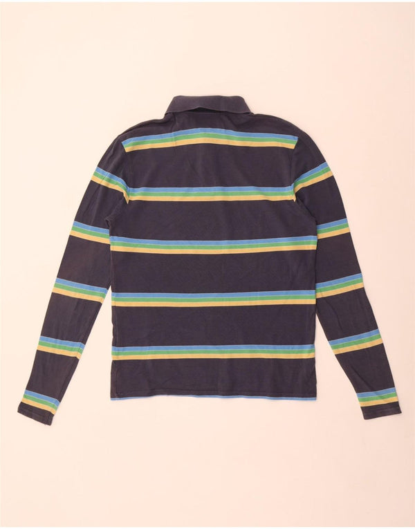 Levi's Langærmet poloshirt til mænd mellem marineblå stribet bomuld