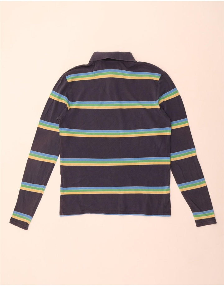 Levi's Langærmet poloshirt til mænd mellem marineblå stribet bomuld