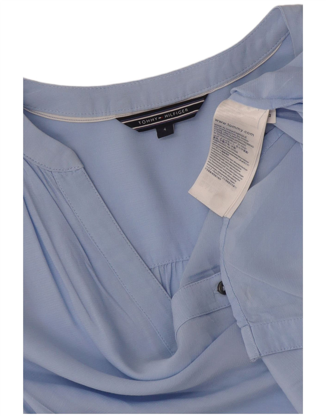 Tommy Hilfiger Dame Shirt Bluse US 4 Small Blue Viscose