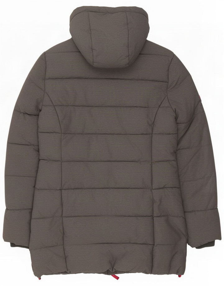 Superdry hættejakke til kvinder UK 8 Small Grå Nylon