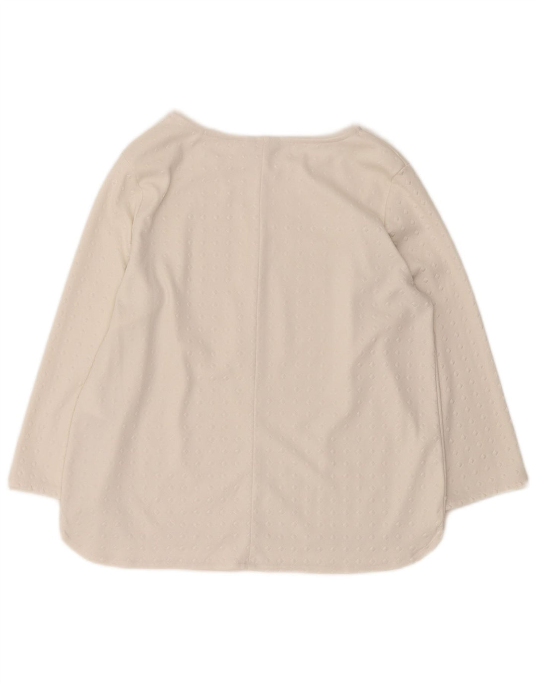 Guess Kvinders Oversized Top 3/4 ærme UK 10 Lille hvid geometrisk polyester