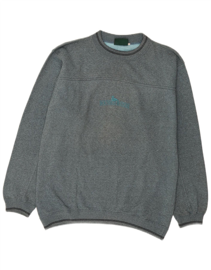 Bounded Waters Herre Sweatshirt Jumper Medium Grå Bomuld