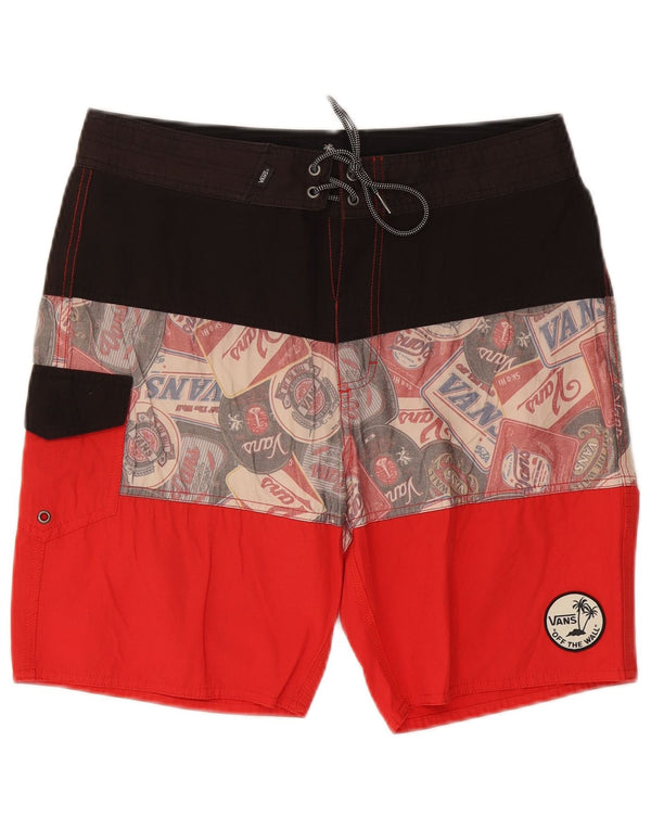 Vans Mens Graphic Swimming Shorts Medium Multicoloured Colourblock