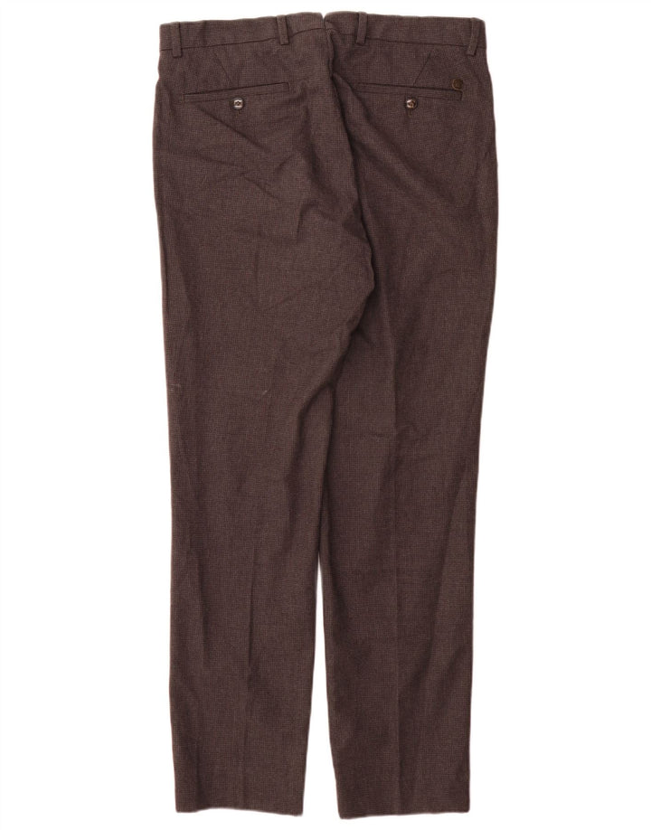 Massimo Dutti Herre Casual Bukser EU 42 Large W32 L32 Grå Houndstooth