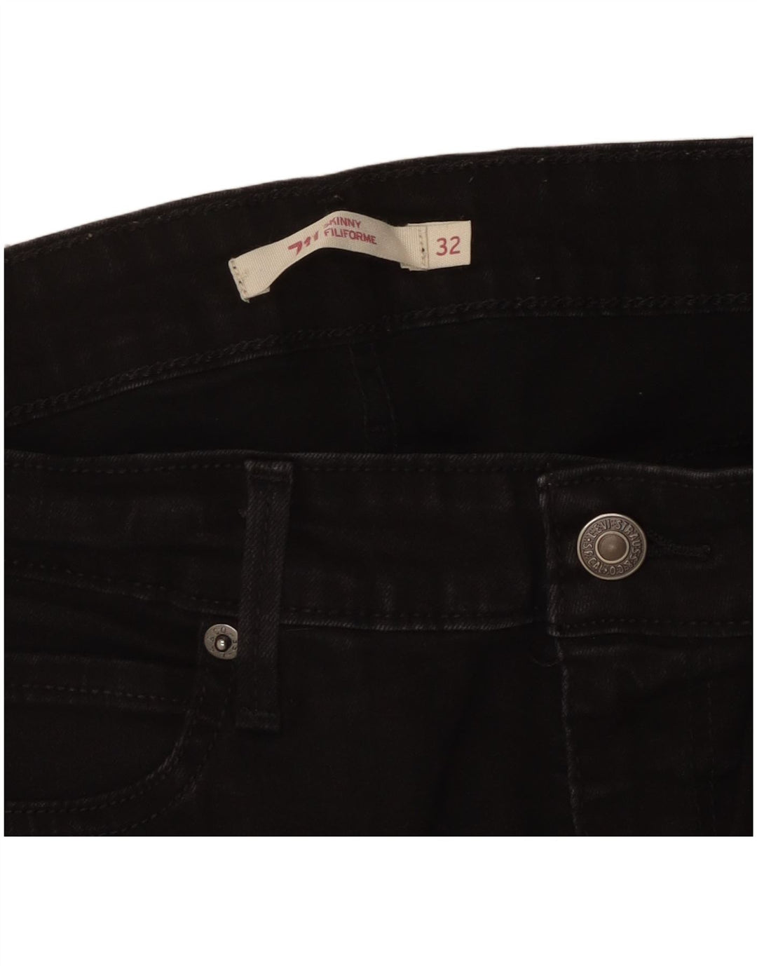 Levi's Dame 711 Skinny Jeans W32 L30 Sort
