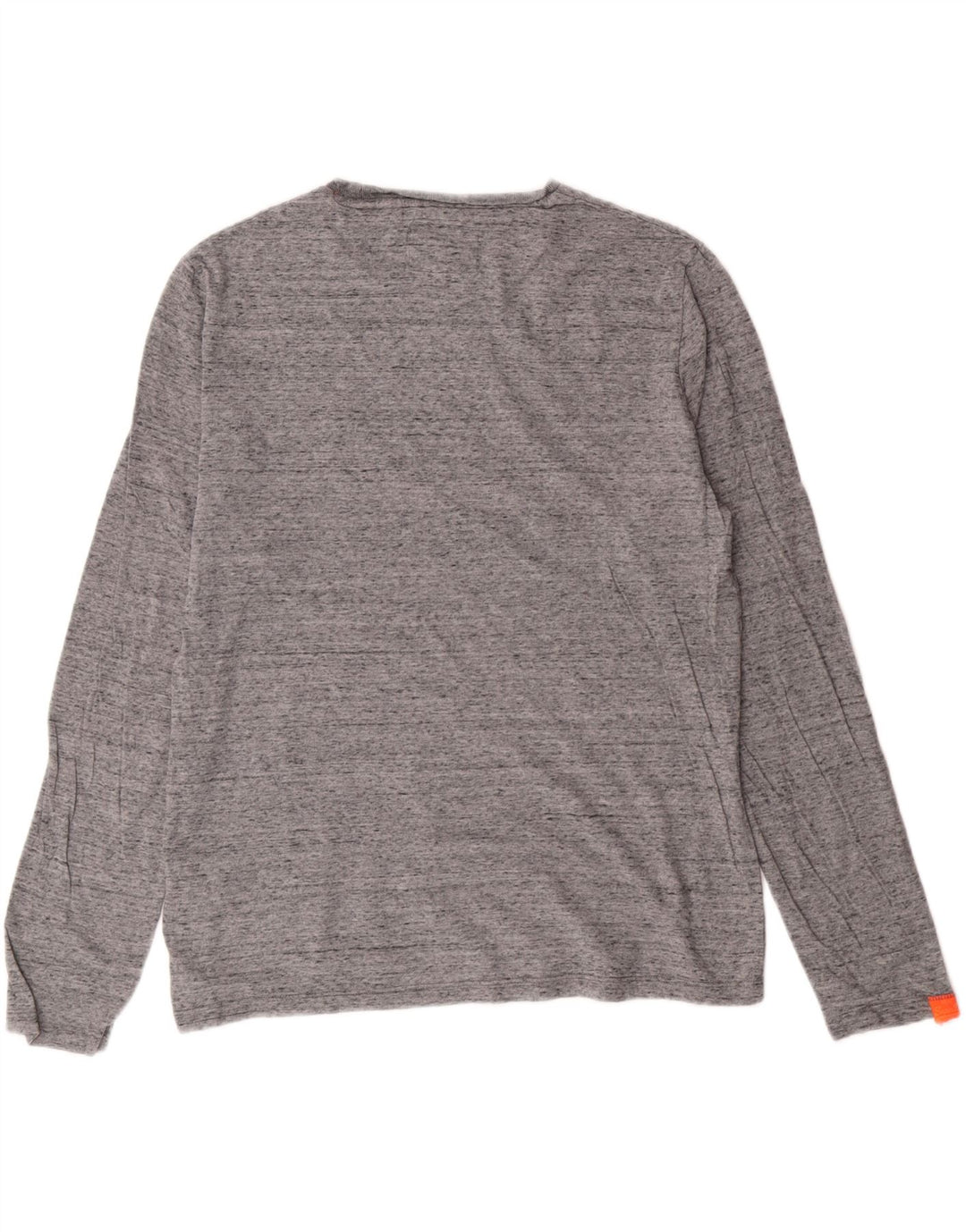 Superdry Herre Top Langærmet Medium Grey Flecked Bomuld