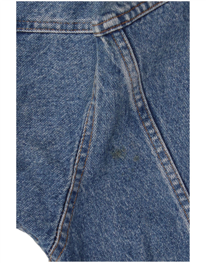Rifle Herre grafisk denimjakke UK 44 2XL Blå Retro
