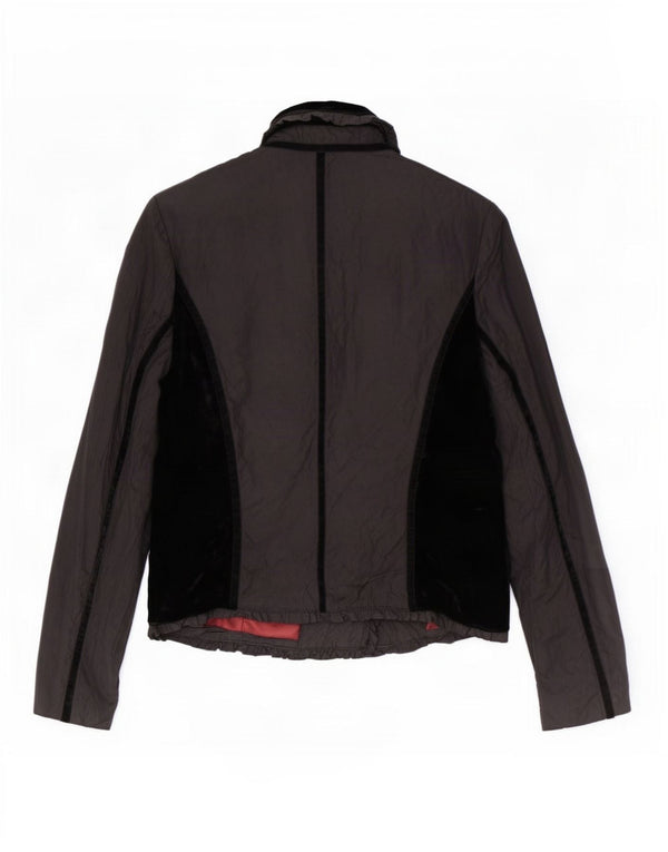 Vintage dame 4-knaps blazerjakke UK 14 Medium Black Colourblock