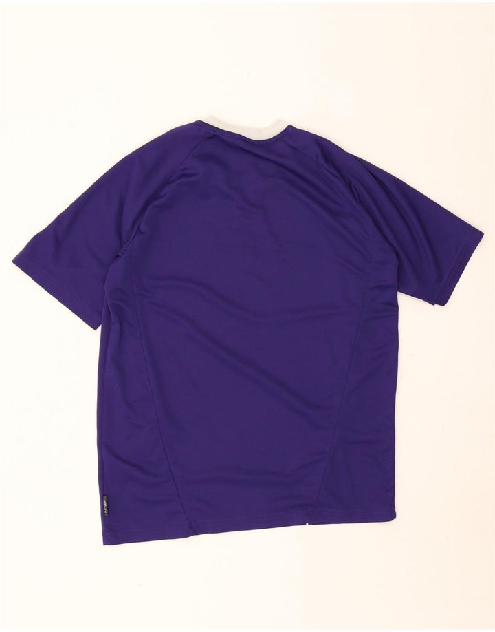 Adidas Herre T-Shirt Top Lille Lilla Colourblock Polyester