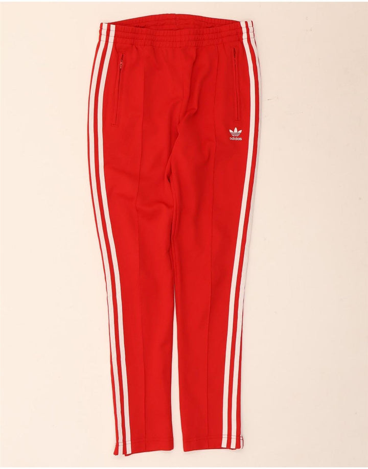Adidas Træningsdragtsbukser til kvinder UK 8 Small Red Polyester