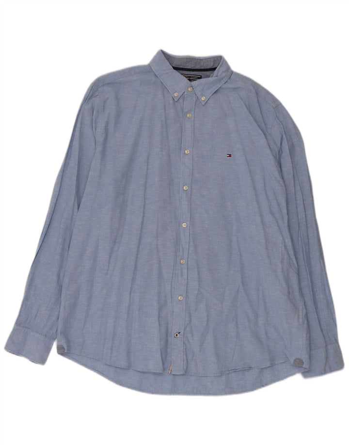 Tommy Hilfiger Herreskjorte XL Blå Bomuld