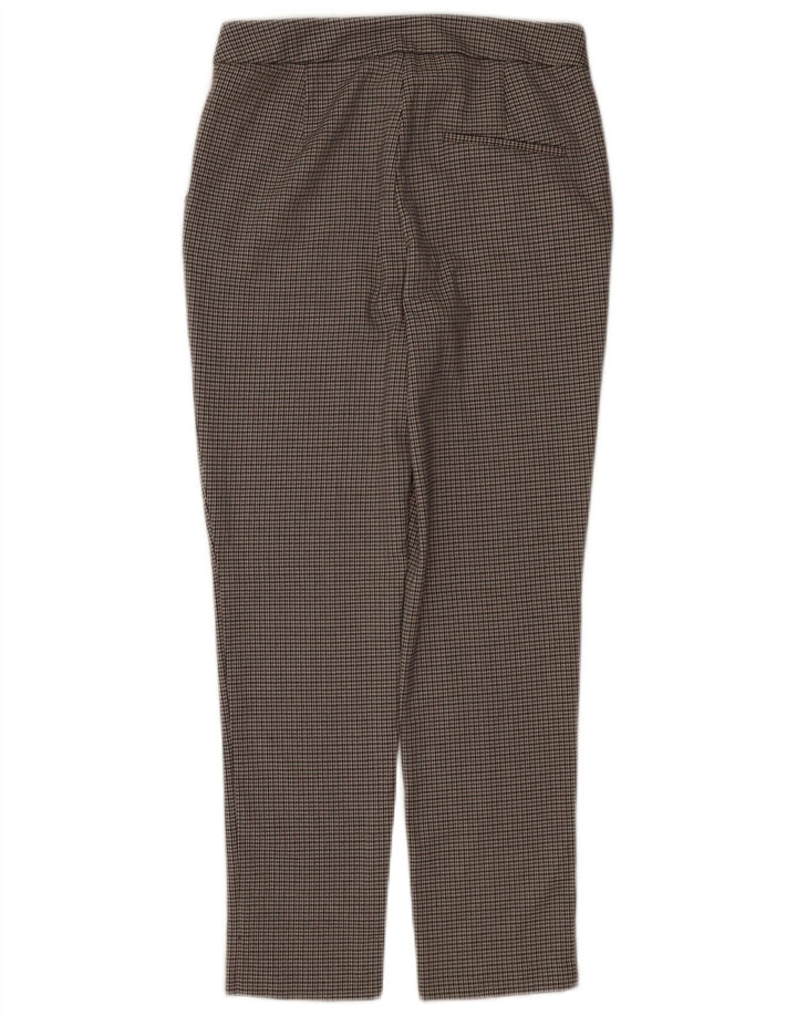 Zara Slim Chino Bukser Medium W28 L26 Grå Houndstooth Polyester