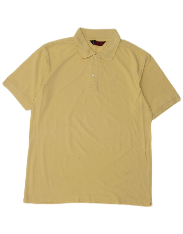 Kappa herre poloshirt stor gul bomuld