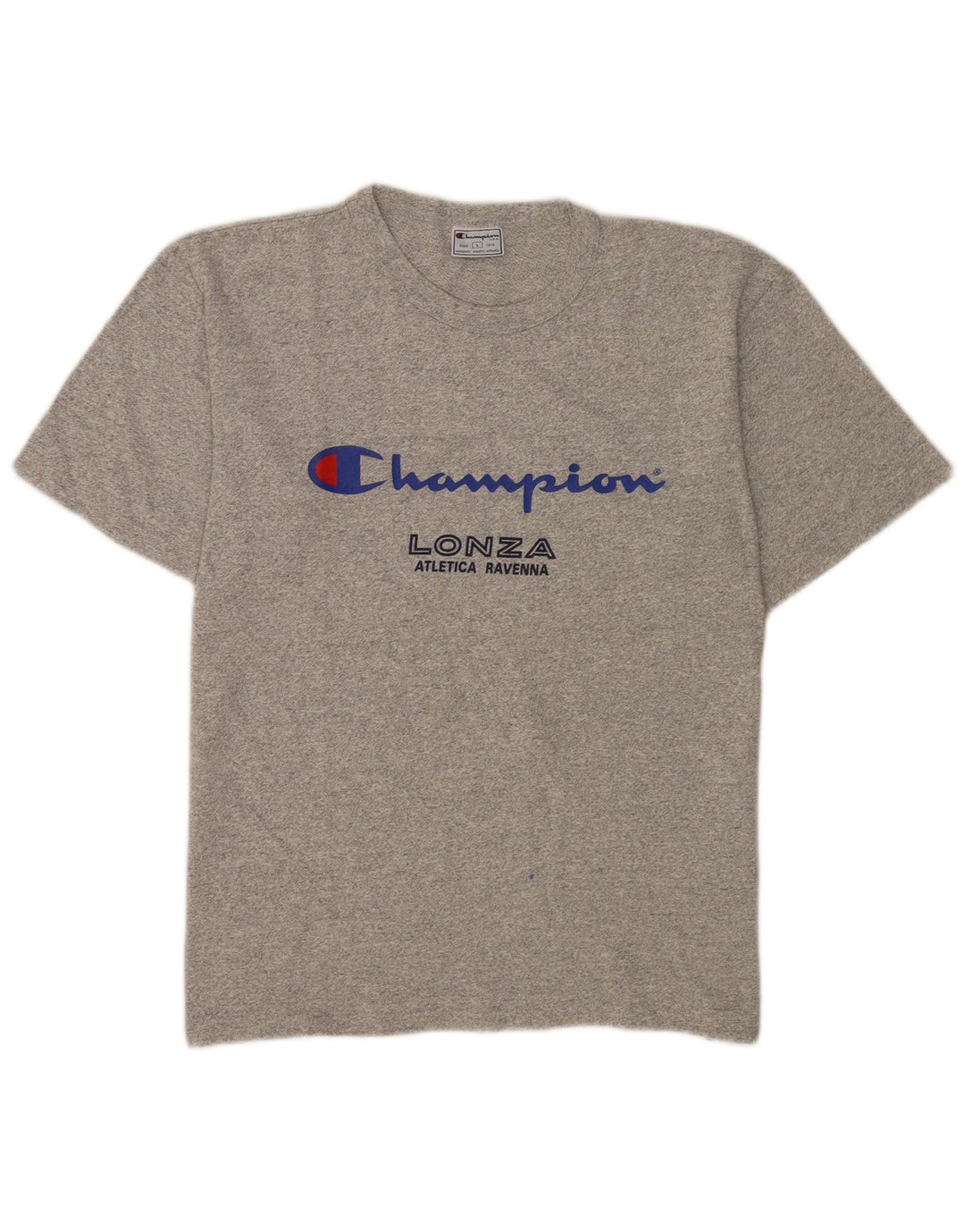 Champion Herre Grafisk T-Shirt Top Stor Grå Flecked