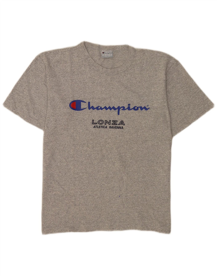 Champion Herre Grafisk T-Shirt Top Stor Grå Flecked