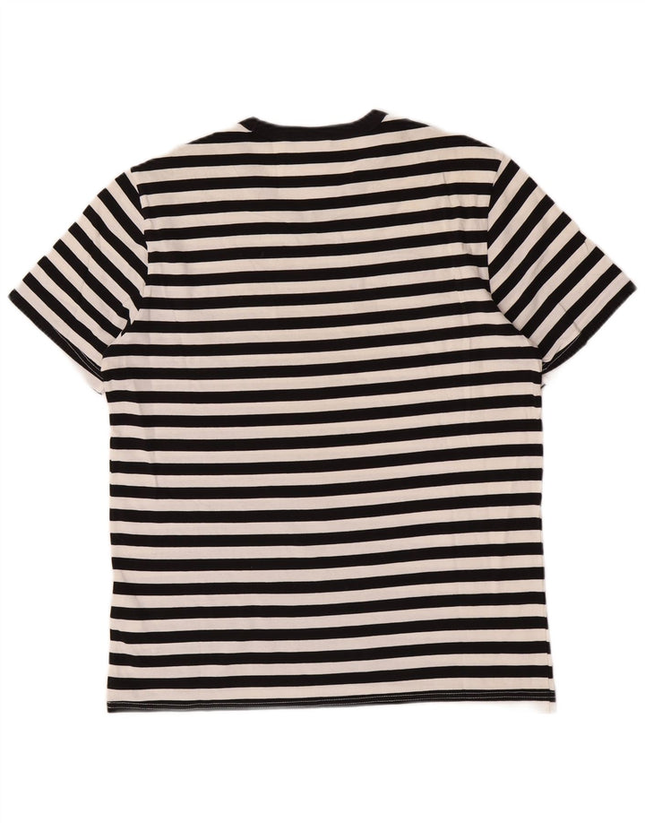 Champion Herre grafisk T-shirt top mellem sort stribet bomuld