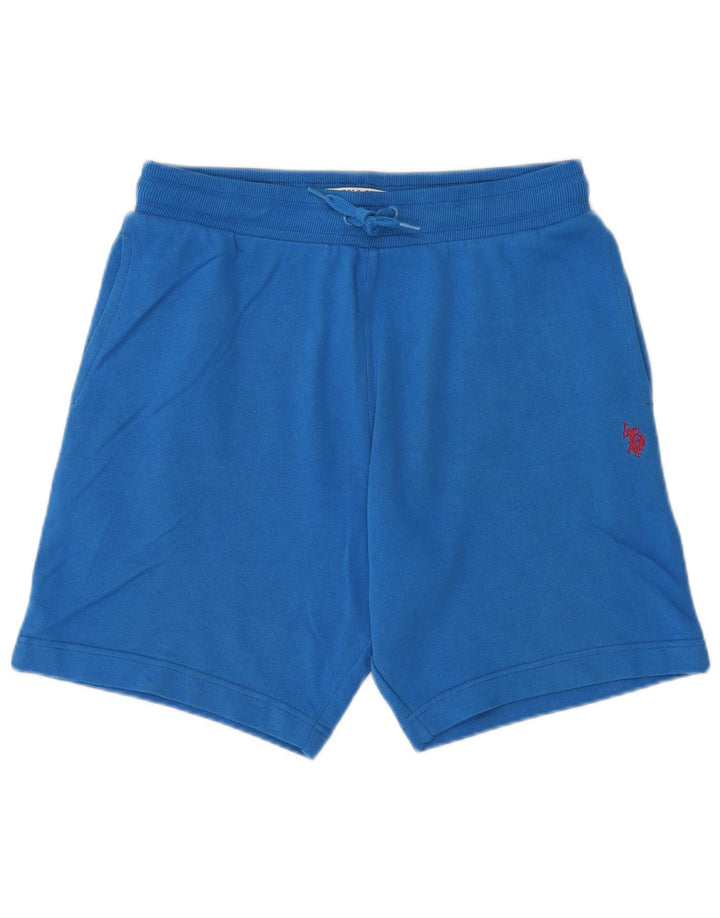 U.S. POLO ASSN. Herre sportsshorts mellemblå bomuld