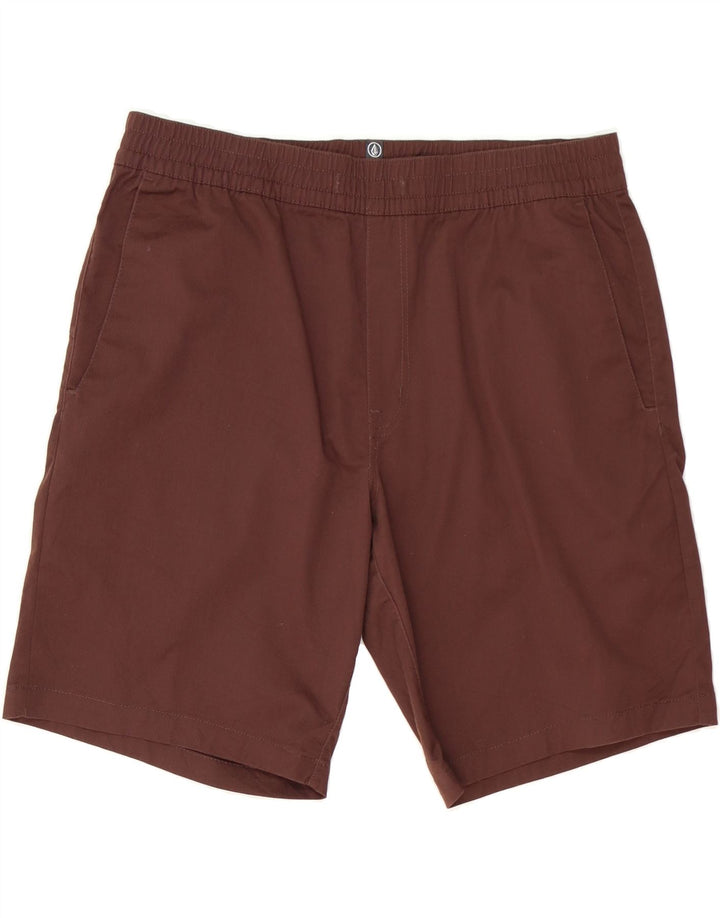 VOLCOM Womens Chino Shorts XL W36  Brown Cotton Vintage Volcom and Second-Hand Volcom from Messina Hembry 