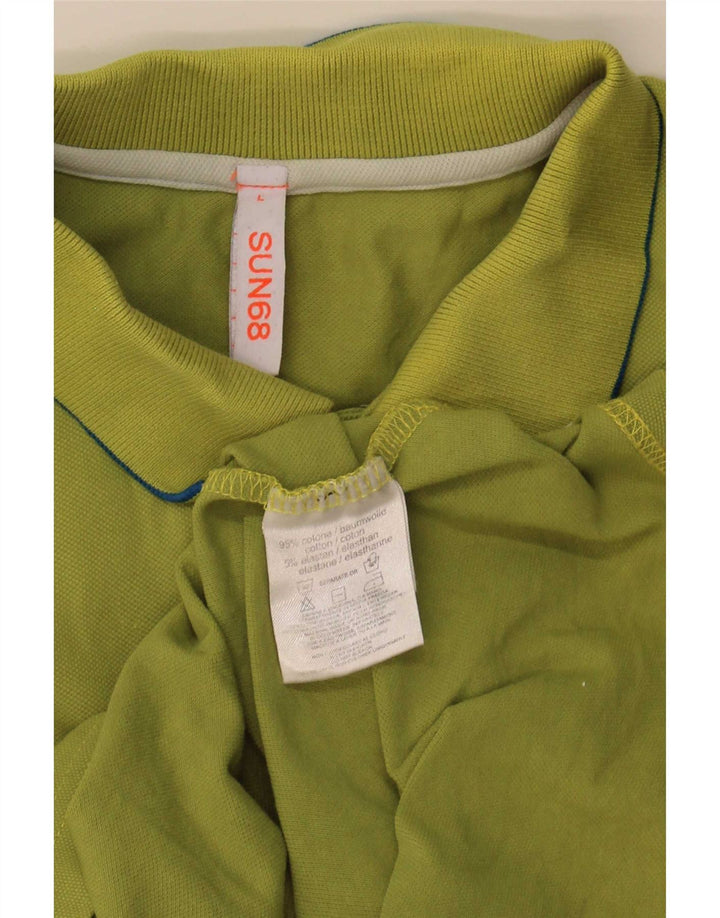 Sun68 Herre poloshirt Stor grøn bomuld