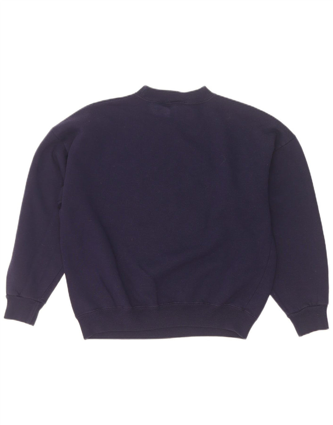 Acorn Womens Grafisk Oversized Sweatshirt Jumper UK 10 Small Navy Blue