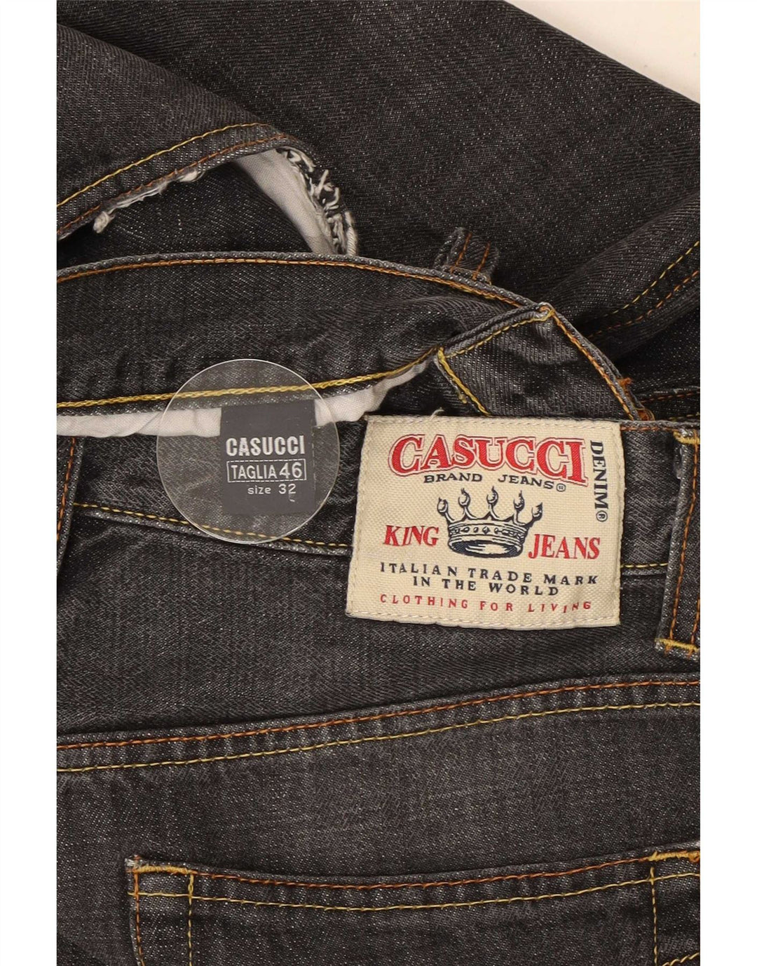 Casucci Herre Straight Jeans IT 46 Small W32 L31 Sort Bomuld