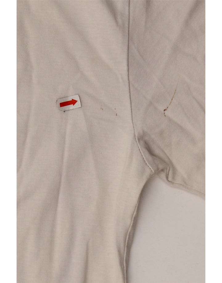 LEVI'S Herre grafisk T-shirt Top Stor Off White Bomuld