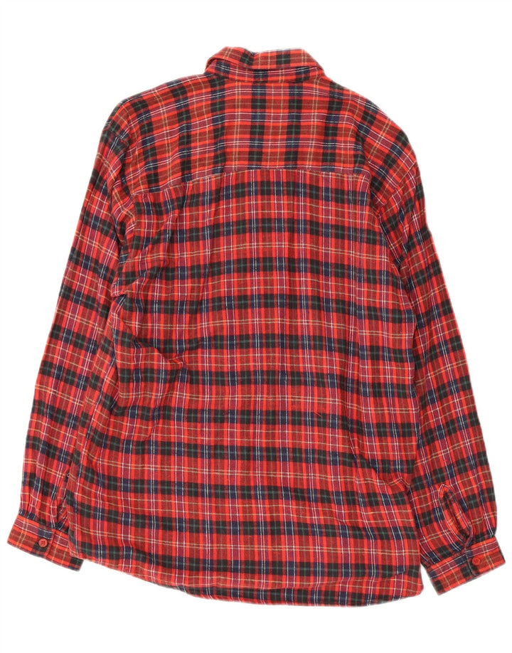 Akito Dame Flanell Shirt UK 16 Stor rød ternet bomuld