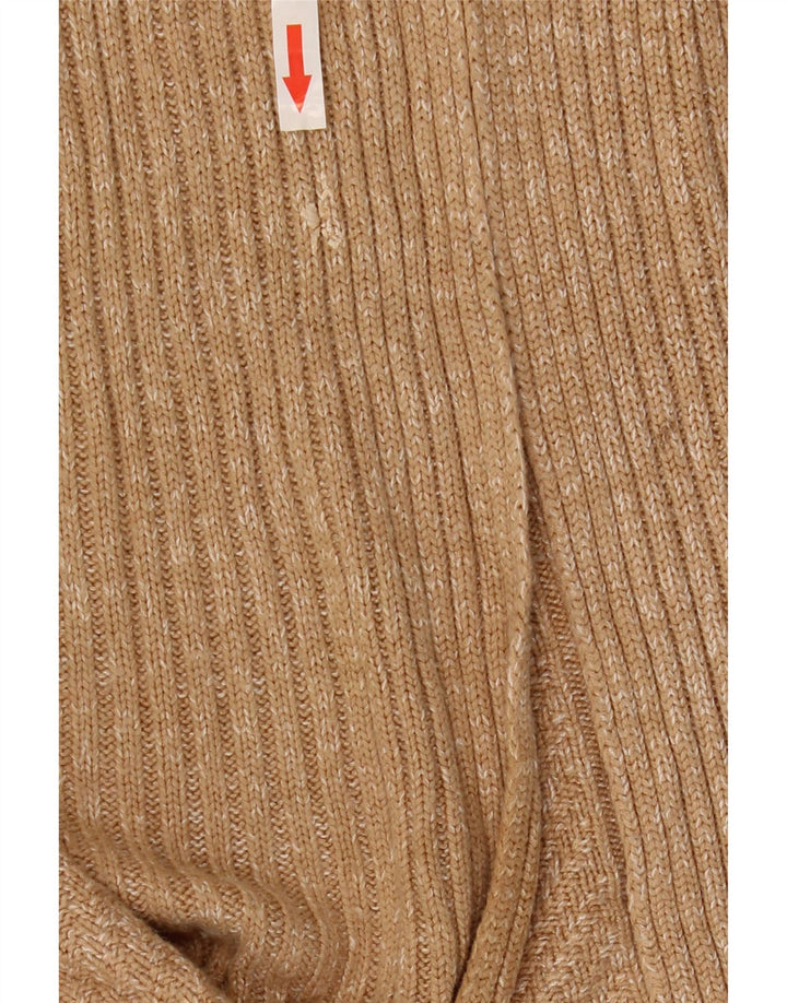 Marks & Spencer Dame Oversized Cardigan Sweater UK 10 Small Beige Flecked