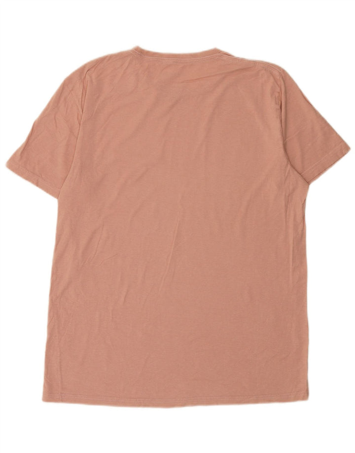 Volcom Herre T-Shirt Top Stor Pink Bomuld