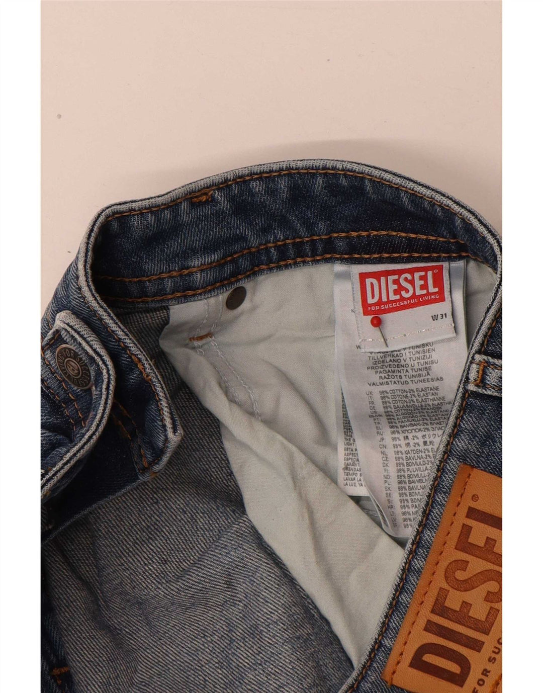 Diesel Herre Slim Jeans W31 L32 Blå Bomuld
