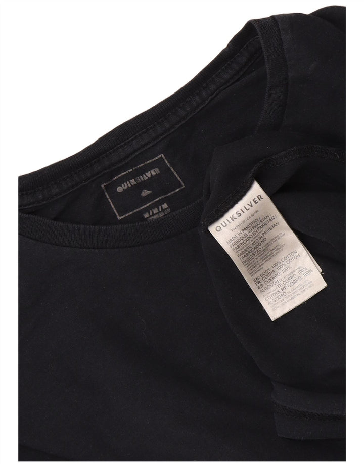 Quiksilver Herre grafisk T-shirt Top Medium Navyblå Bomuld