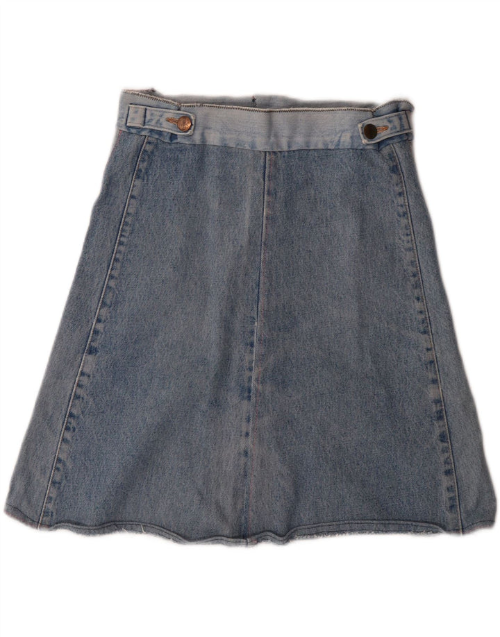 WRANGLER Womens Denim Skirt W28 Medium Blue Vintage Wrangler and Second-Hand Wrangler from Messina Hembry 