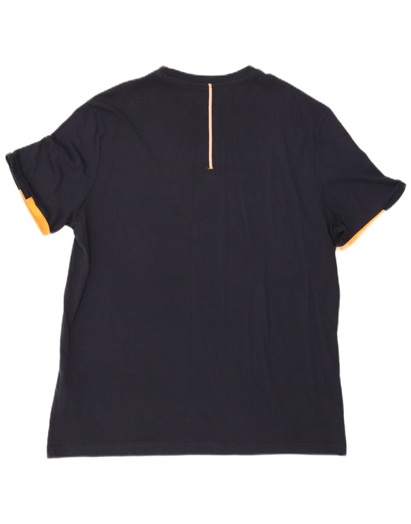 Lotto Herre Grafisk T-Shirt Top XL Marineblå Bomuld