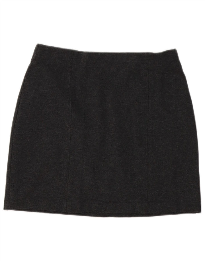 Marks & Spencer Dame Mini-nederdel UK 10 Small W30 Grå Viscose