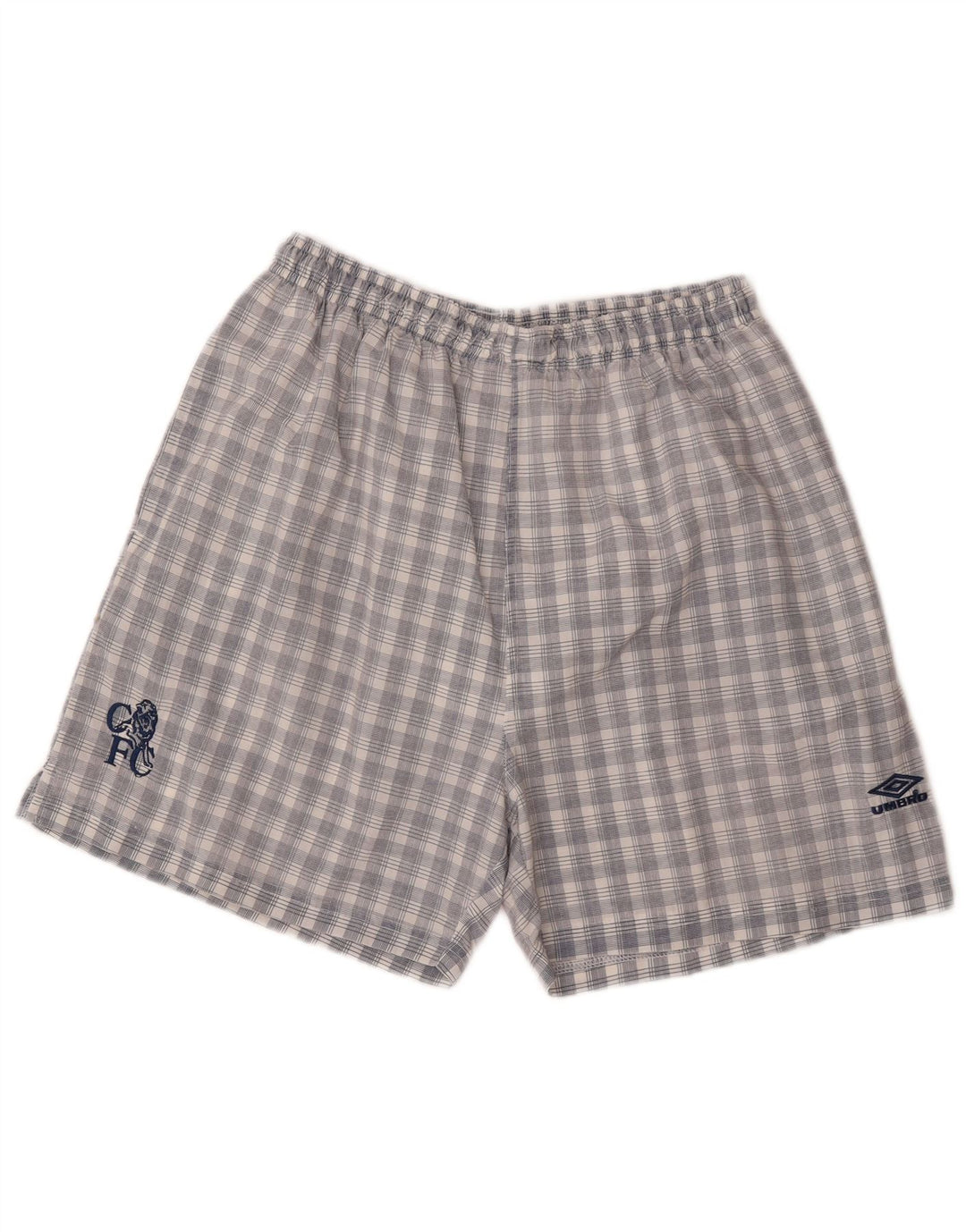 Umbro Herre Sportshorts Medium Marineblå Ternet Nylon