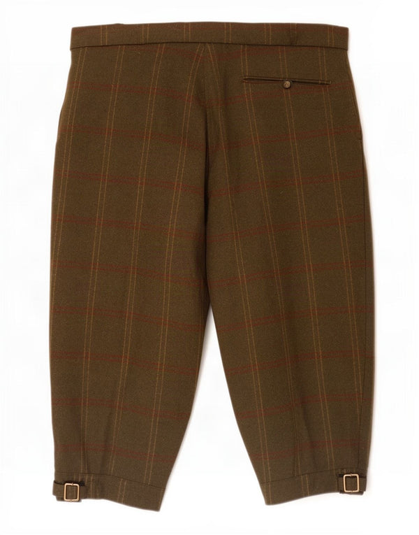 Barbour Herre Bermuda Shorts W38 XL Khaki Plaid Ny Uld