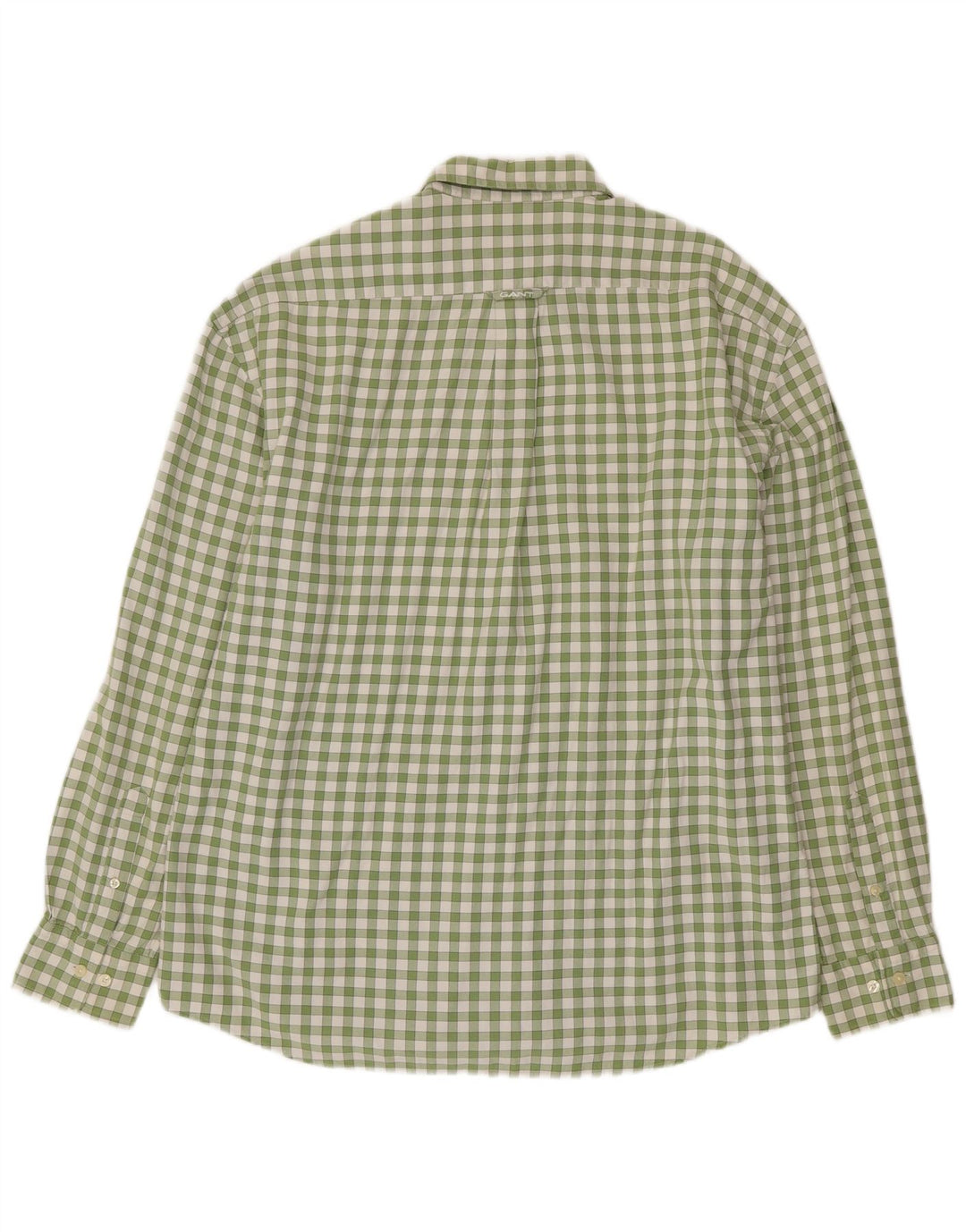 Gant Herre Regular Fit skjorte XL Grøn Gingham Bomuld