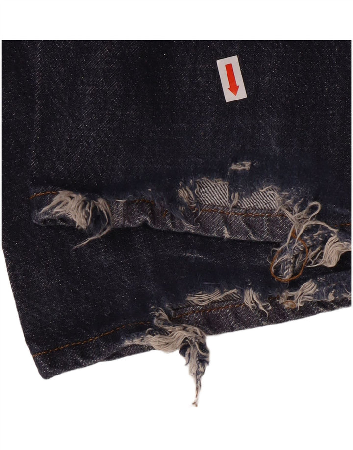 LEVI'S Herre 501 Straight Jeans W34 L30 Marineblå Bomuld