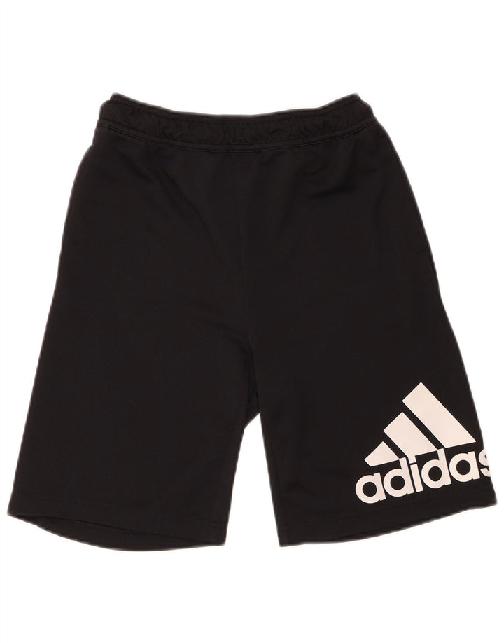 Adidas drenge grafiske sportsshorts 13-14 år sort polyester